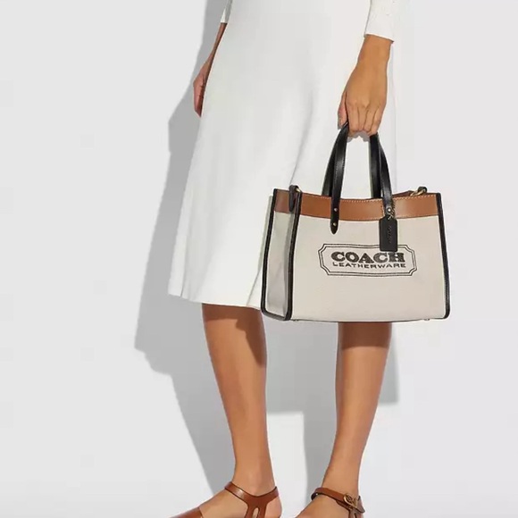 COACH Field Tote 30 With Coach Badge - Picture 13 of 16